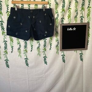 Size 6 Navy Anchor Shorts D2